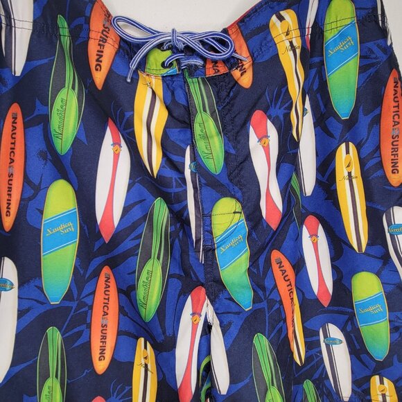 Nautica Mens Board Shorts Swim Trunks Size 38W Surf Beach 10” Inseam - Picture 10 of 10
